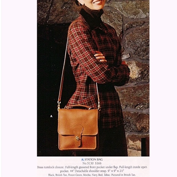 VINTAGE COACH BRITISH TAN LEATHER TURNLOCK STATION BAG 5130 - Picture 15 of 17